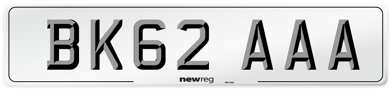 BK62 AAA Number Plate from New Reg